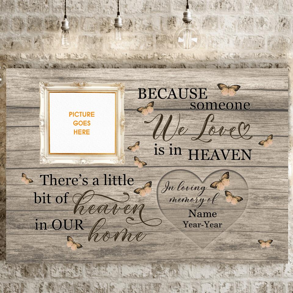 Personalized Memorial Landscape Canvas In Lving Memory Of Custom Memorial Gift M562