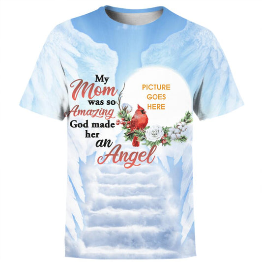 Personalized Memorial Shirt My Dad/Mom Was So Amazing God Make Him An Angel Custom Memorial Gift M578