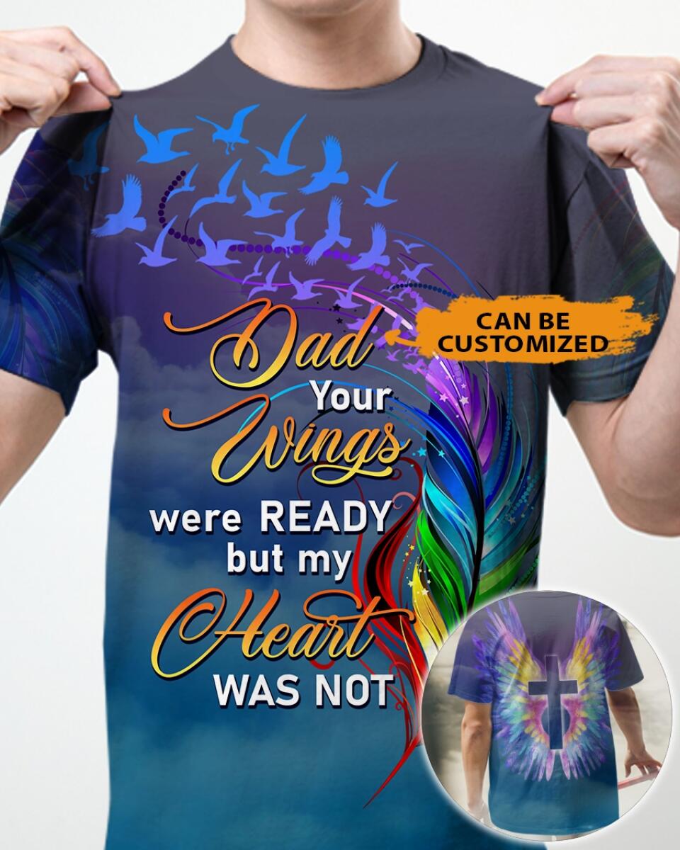 Personalized Memorial Shirt Your Wings Were Ready For Dad Mom Someone Custom Memorial Gift M593