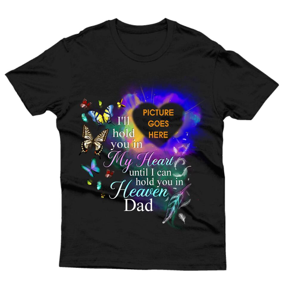 Custom Memorial Tshirt For Lost Loved Ones I Hope You In My Heart Butterfly Tshirt Black M125