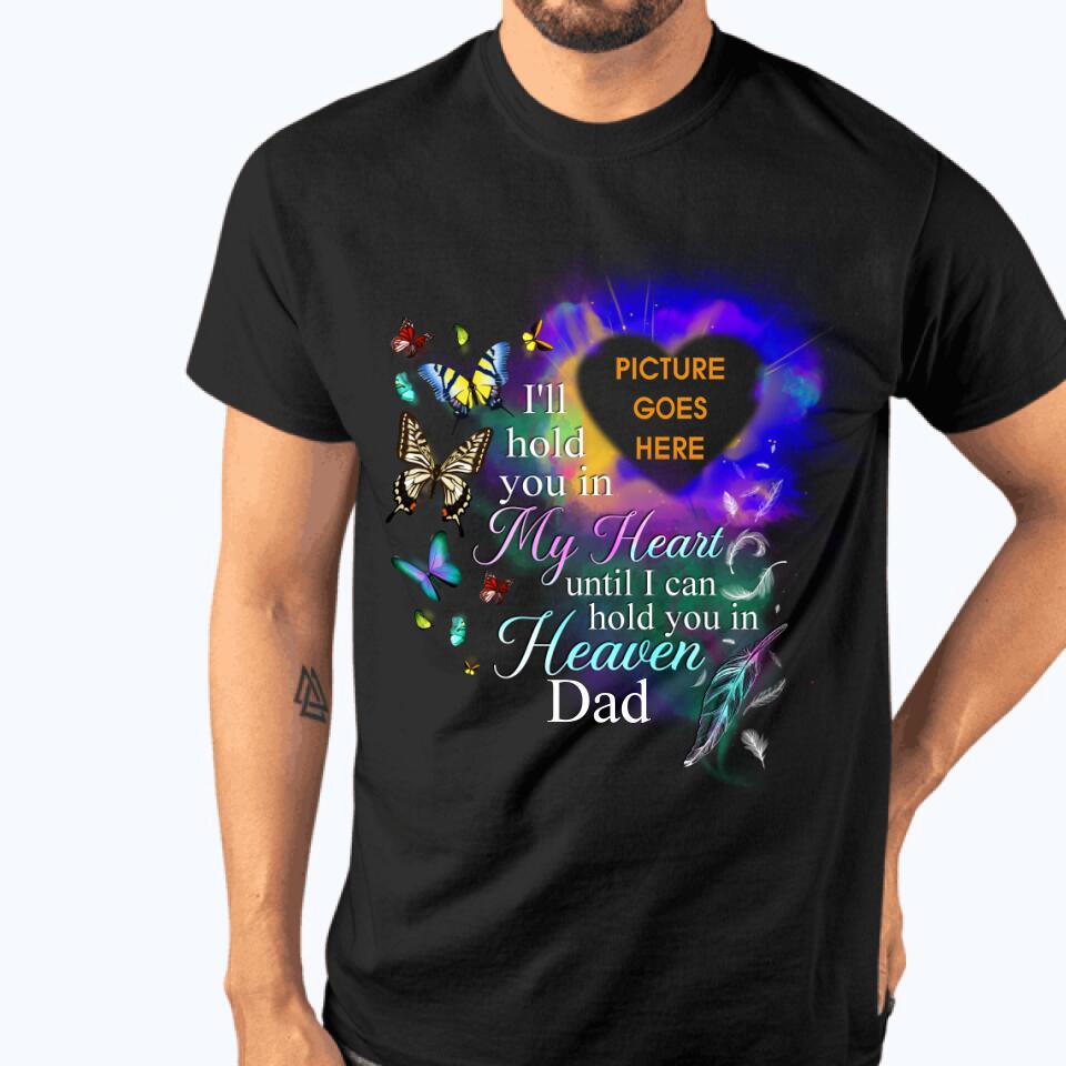 Custom Memorial Tshirt For Lost Loved Ones I Hope You In My Heart Butterfly Tshirt Black M125