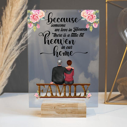 Personalized Memorial Rectangle Plaque A Little Bit Heaven In Our Custom Memorial Gift M641