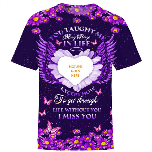 Personalized Memorial T-shirt You Taught Me Custom Memorial Gift M703