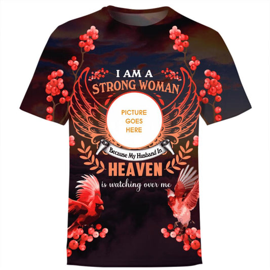 Personalized Memorial T-shirt I Am A Strong Woman Custom Memorial Gift M700