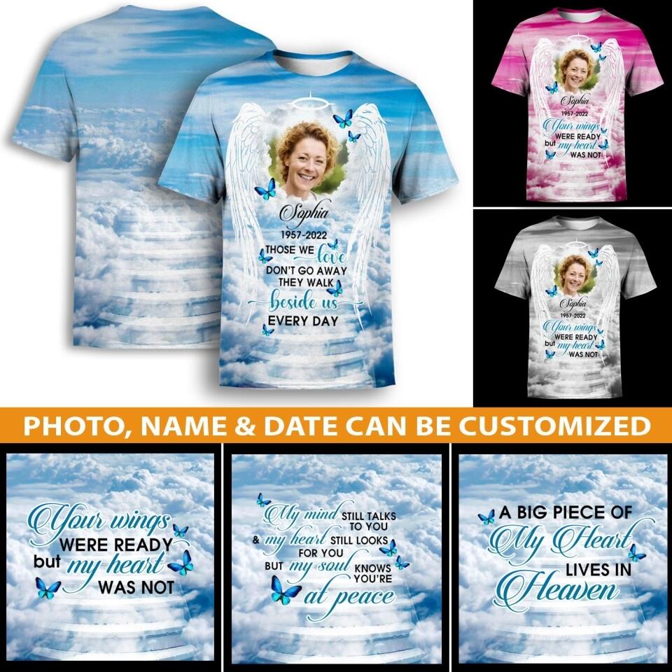 Personalized Memorial T-shirt For Lost Loved One Custom Memorial Gift M712