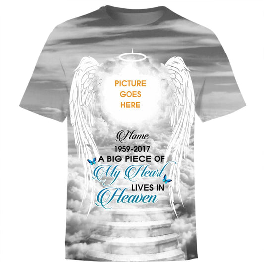 Personalized Memorial T-shirt For Lost Loved One Custom Memorial Gift M712