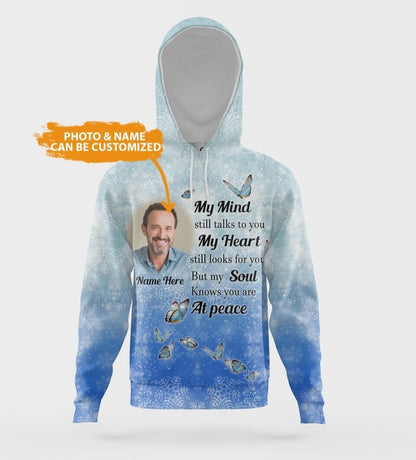 Personalized Memorial Hoodie My Mind Still Talks To You Custom Memorial Gift M314A