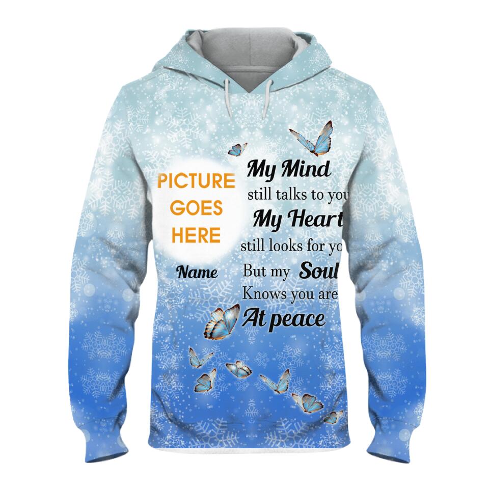 Personalized Memorial Hoodie My Mind Still Talks To You Custom Memorial Gift M314A