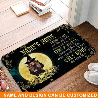 Personalized Witch Doormat Only Good May Enter Here Custom Witch Gift W13