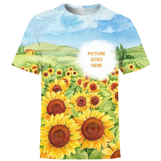 Personalized Memorial T-shirt Sunflower Remember Me Custom Memorial Gift M760