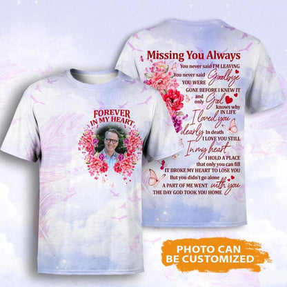 Personalized Memorial T-shirt Missing You Always Custom Memorial Gift M771