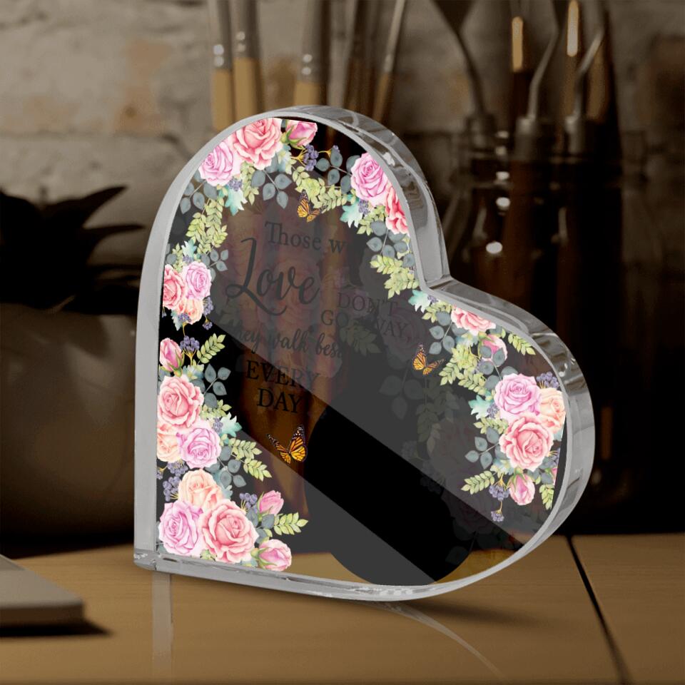 Personalized Memorial Heart Crystal Thoese We Love Memorial Keepsake Custom Memorial Gift M842