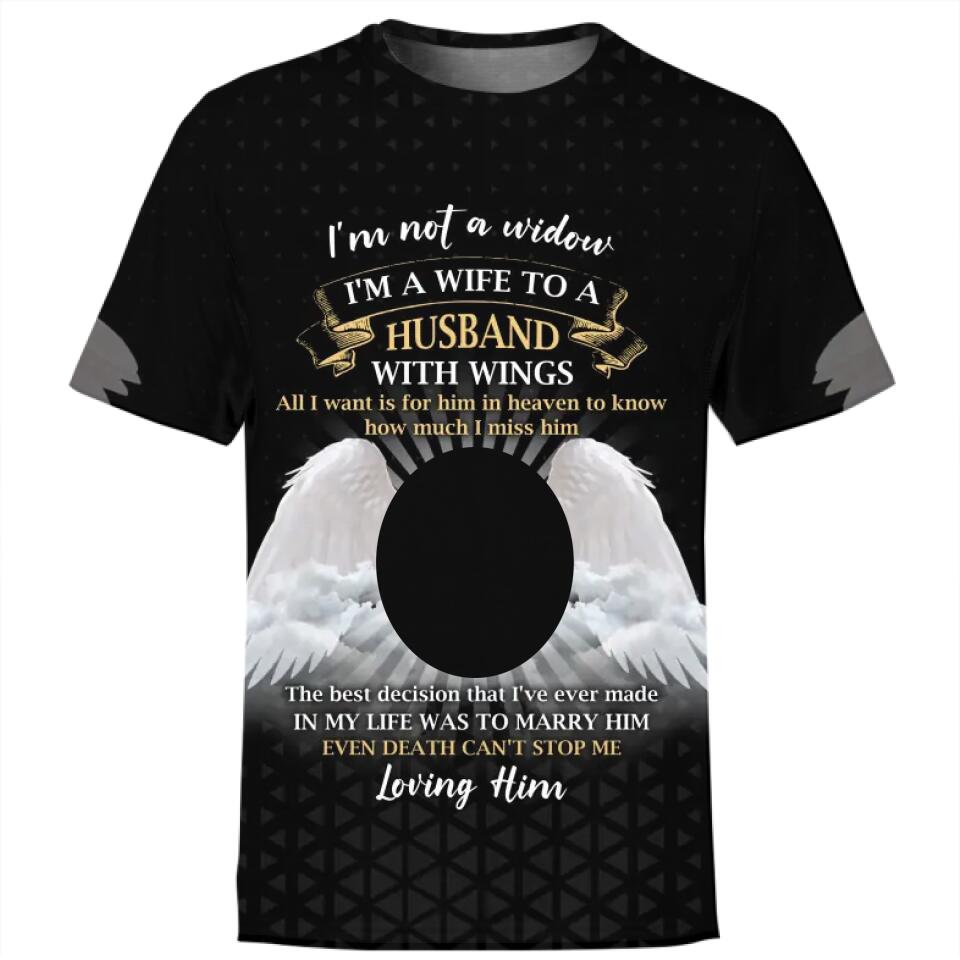 Personalized Memorial T-shirt I'm Not A Widowed Custom Memorial Gift M828