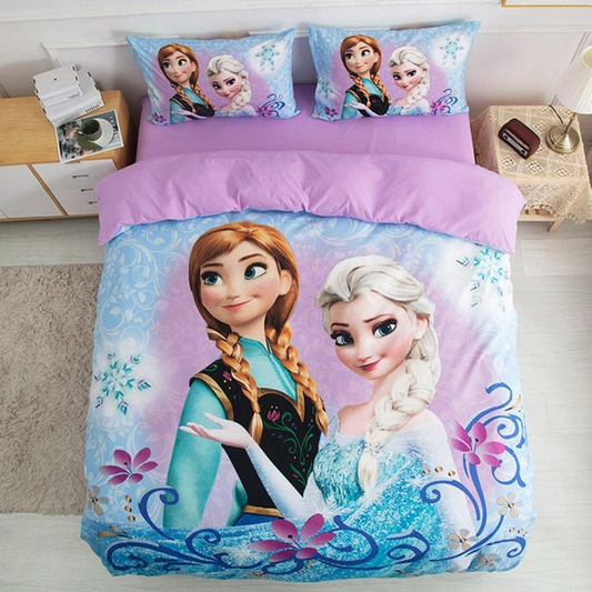 Frozen Bedding Set Sisters Anna And Elsa Duvet Covers Colorful Unique Gift