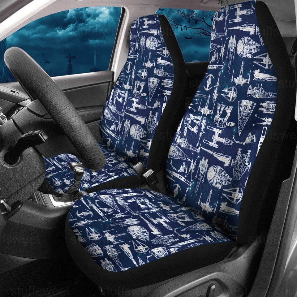 SW Car Seat Covers SW Spaceship Pattern Seat Covers
