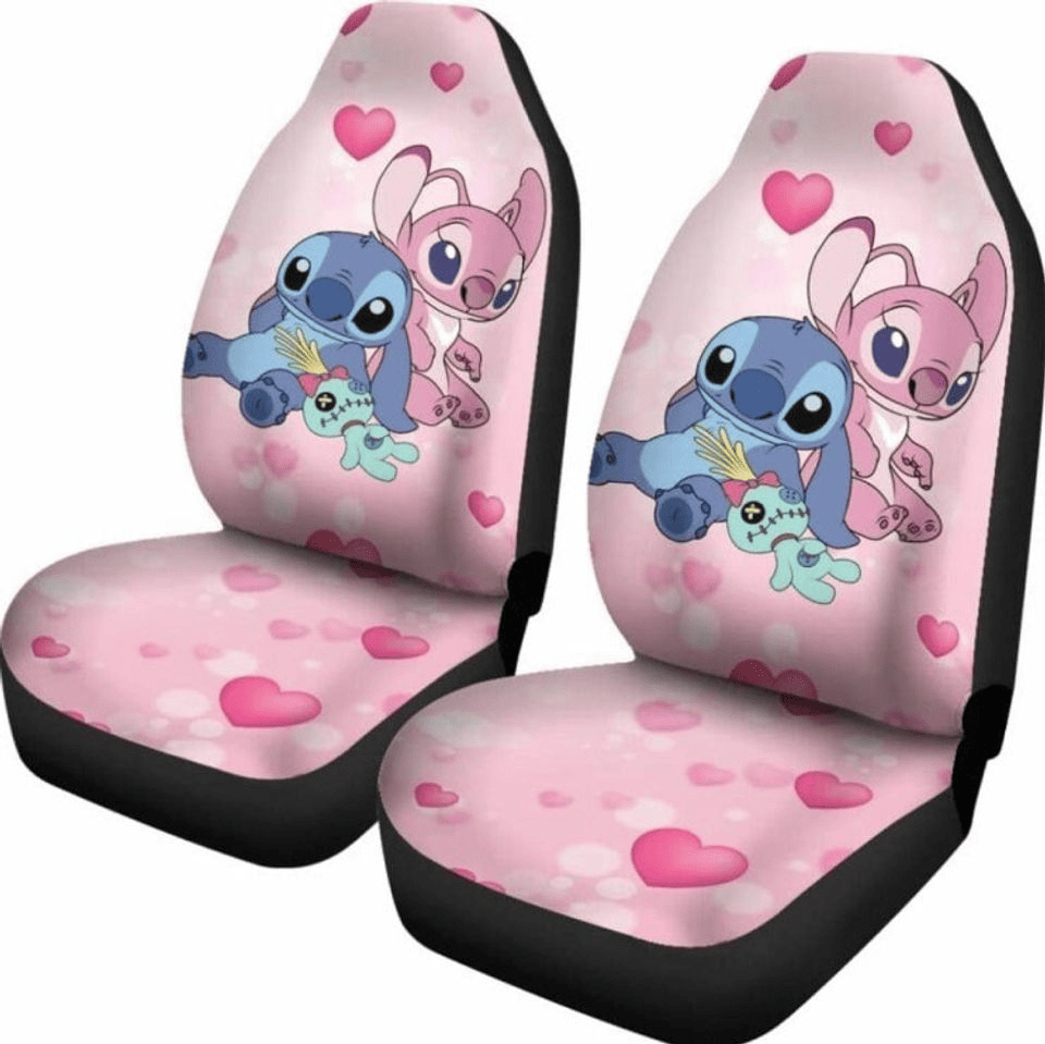 Stitch Car Seat Covers Stitch Angel With Doll Seat Covers