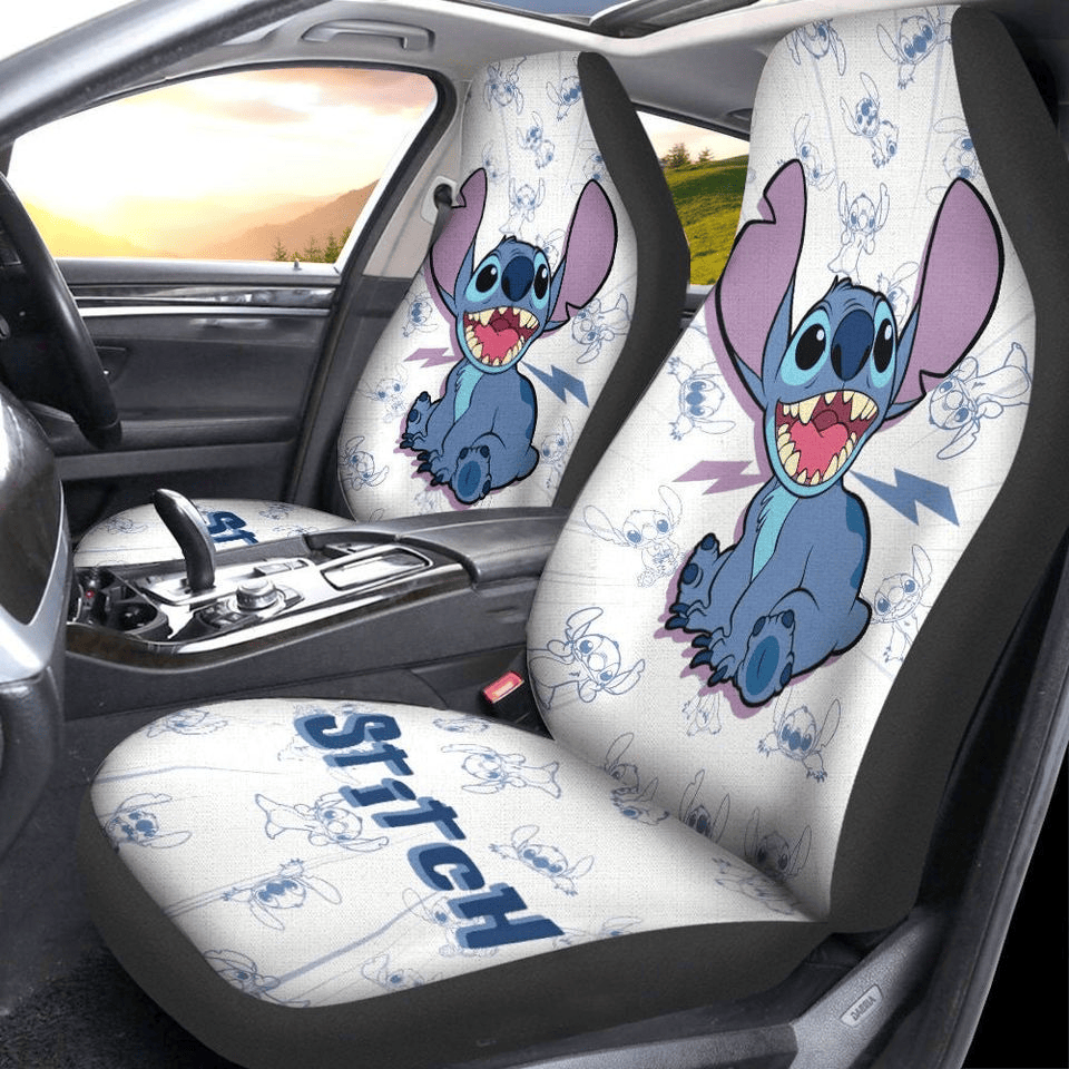 Stitch Car Seat Covers Stitch Cute Pattern Seat Covers