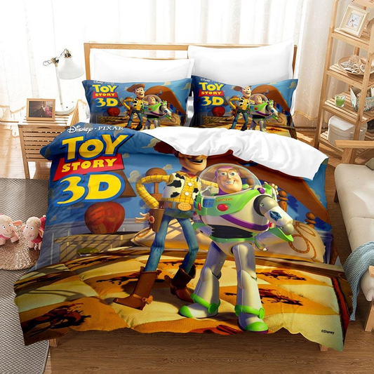 Toy Story Bedding Set DN Toy Story 3D Buzz And Woody Duvet Covers Colorful Unique Gift