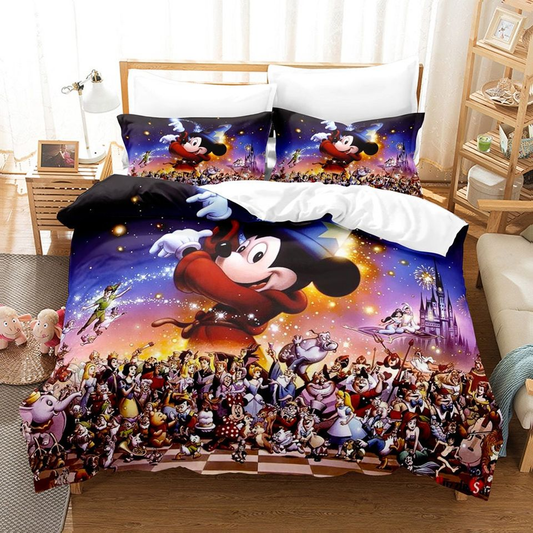 DN Bedding Set Wizard MM And All Walt DN Characters Duvet Covers Colorful Unique Gift