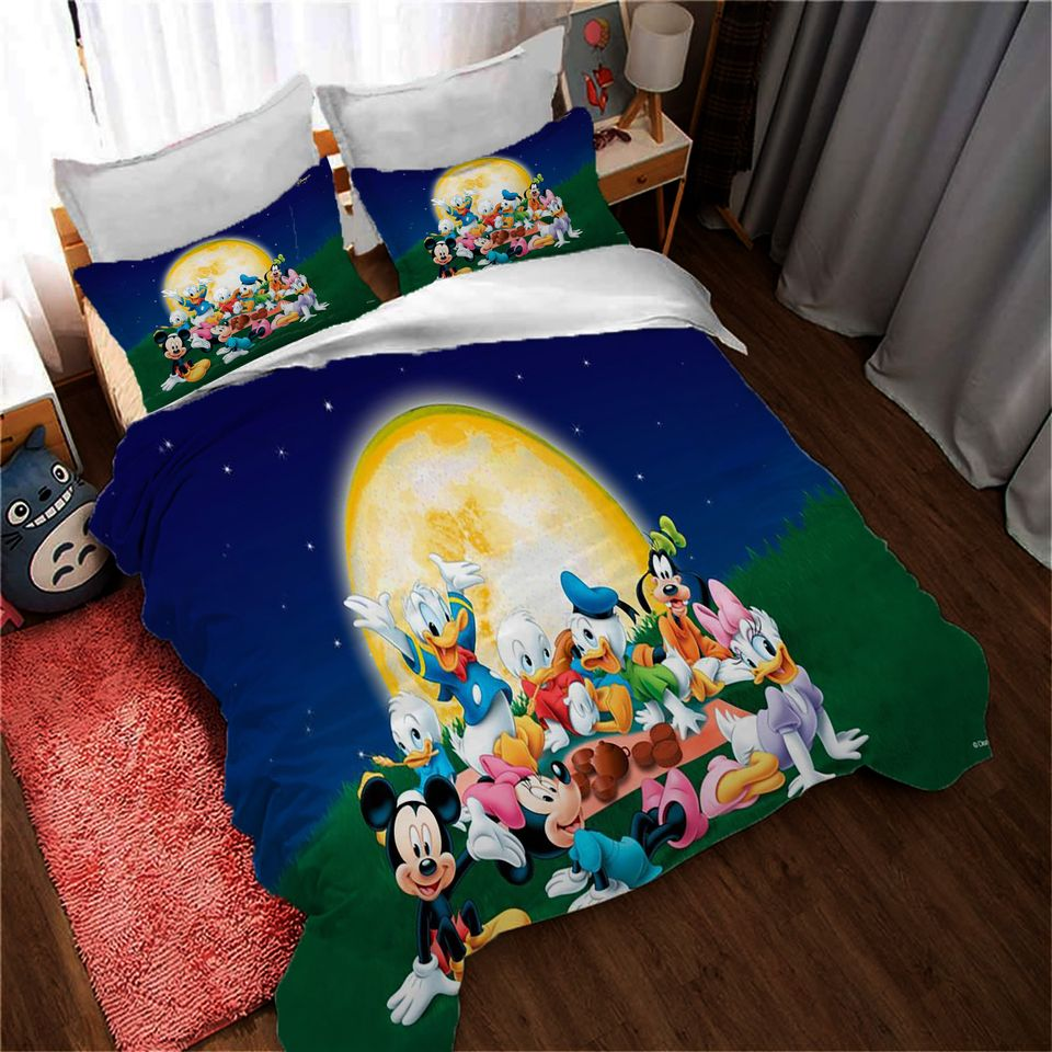 DN Bedding Set MM And Friends Under Moonlight Duvet Covers Colorful Unique Gift