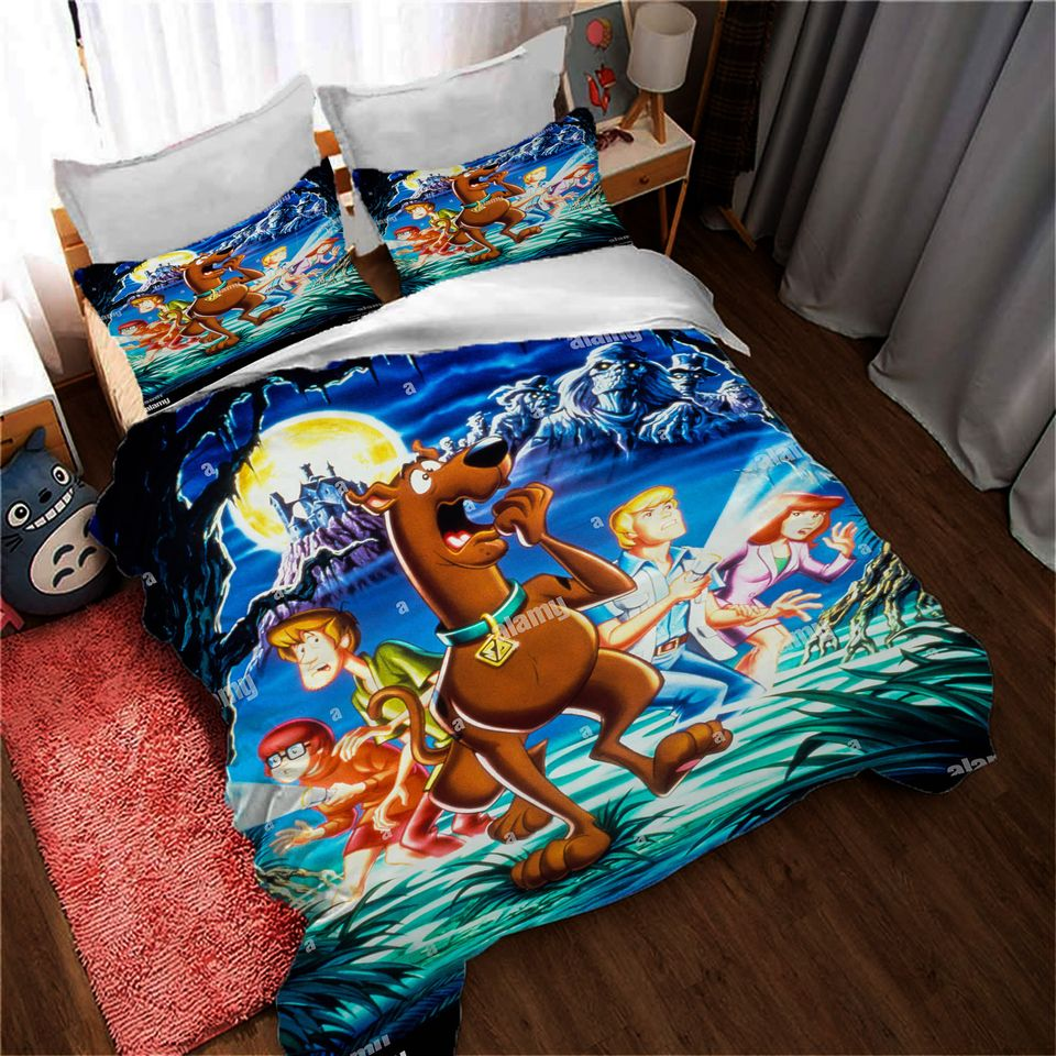 Scooby Doo Bedding Set Scooby Doo With Team Duvet Covers Colorful Unique Gift