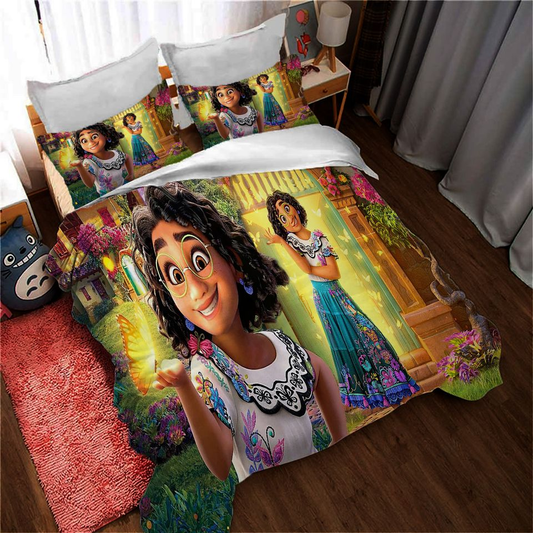 Encanto Bedding Set DN Mirabel Madrigal Character Graphic Duvet Covers Colorful Unique Gift