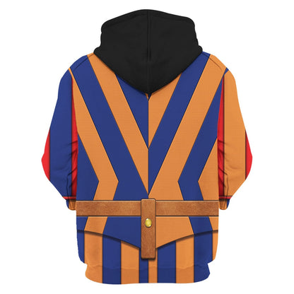  Historical Hoodie Swiss Guard Uniform Costume 3d Blue Orange Hoodie Apparel Adult Full Size Full Print