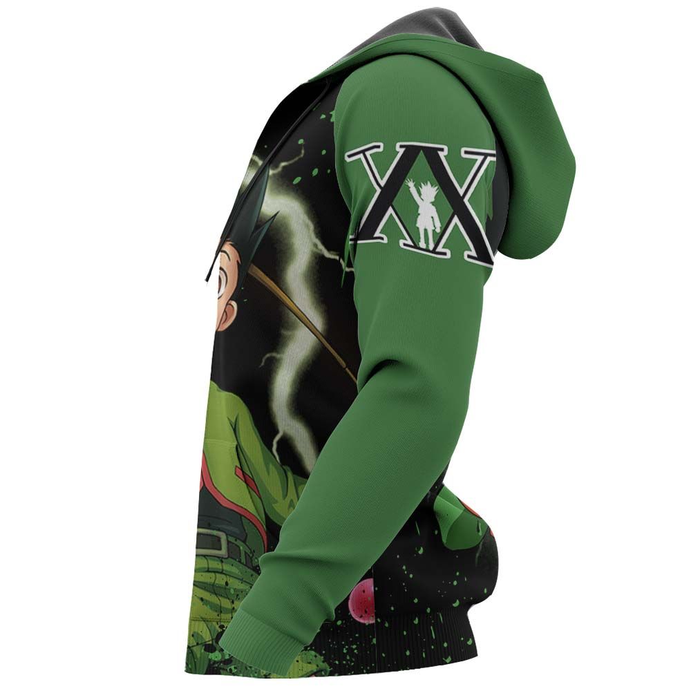 Hunter X Hunter Hoodie Gon Freecss X Green Hoodie Hunter X Hunter Merch Anime Hoodie Adult Full Print