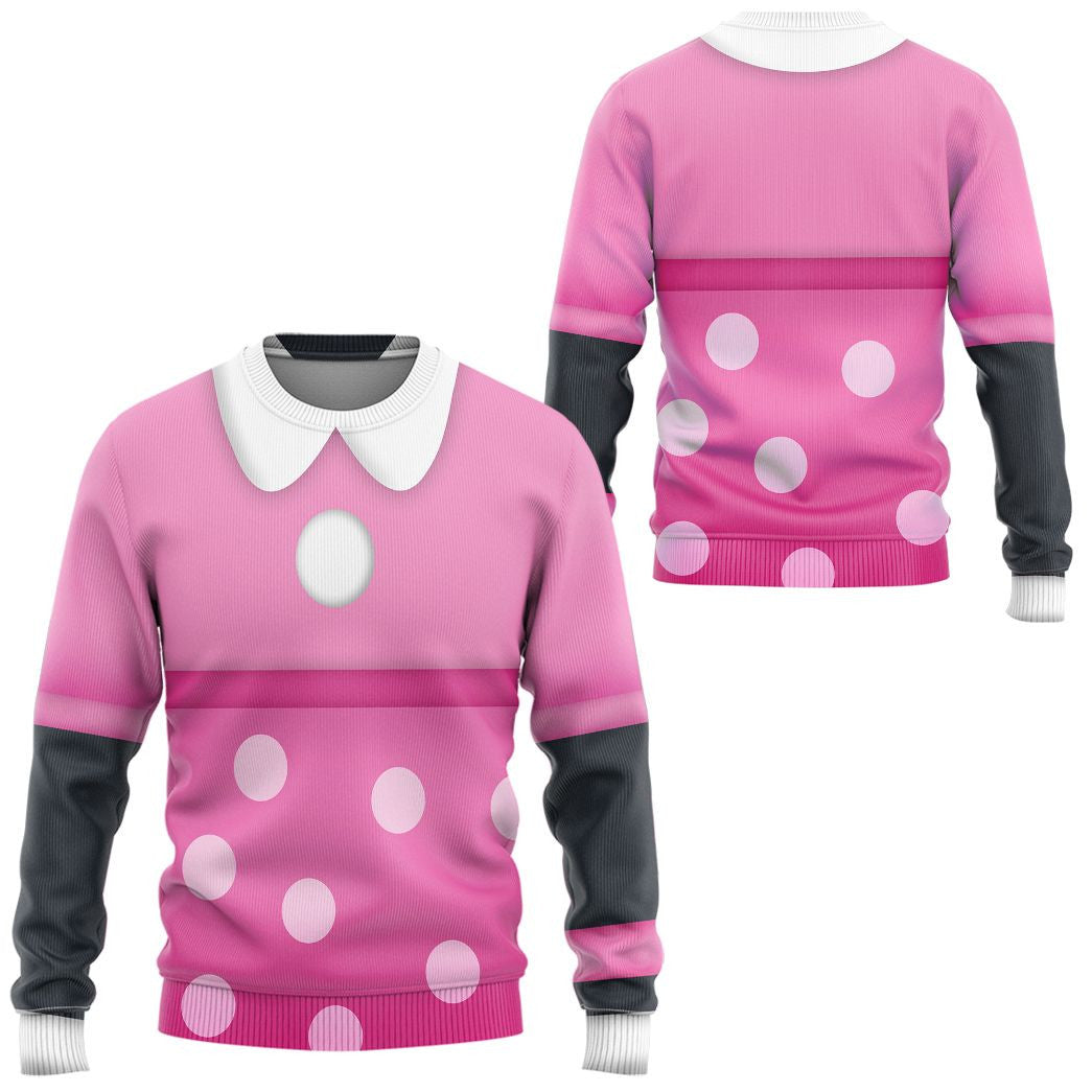 DN Hoodie DN Minnie Costume T-shirt Pink Unisex Adults New Release