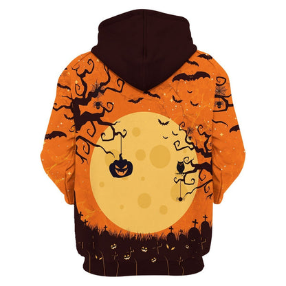  Halloween T-shirt Halloween Witch Cat Wearing Mask Pumpkin Orange Shirt Halloween Hoodie Unisex Full Size