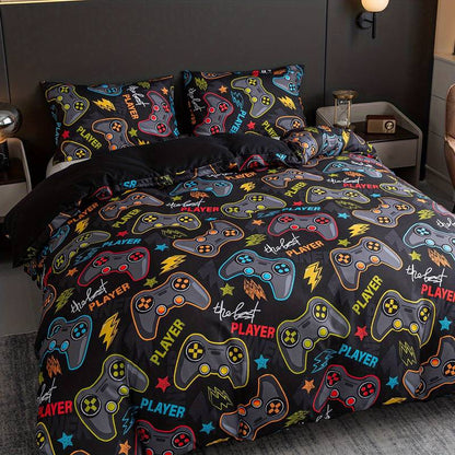 Game Bedding Set Game Console Player Pattern Duvet Covers Colorful Unique Gift