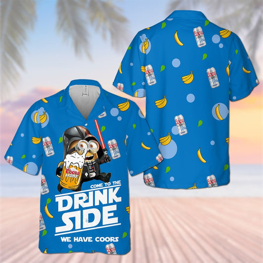 Unifinz Minions Hawaiian Shirt Come To The Drink Side We Have Cors Minions Hawaii Shirt Funny Minions Aloha Shirt 2023