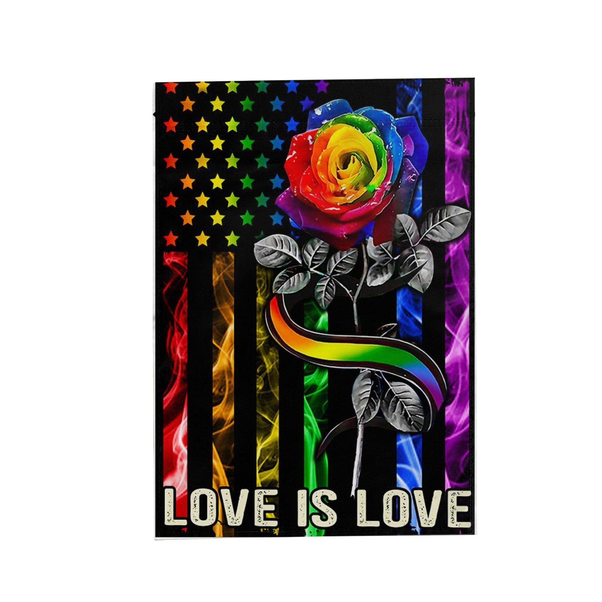 Unifinz LGBT Pride Flag Rainbow Rose American Flag Love Is Love Garden Flags LGBT House Flag 2022