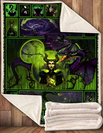 DN Blanket Maleficient Villain Green Blanket