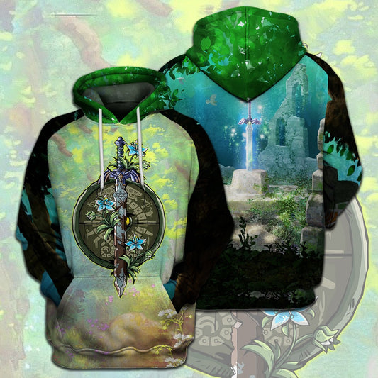 Unifinz Legend Of Zelda T-shirt Swordmaster Green Forest T-shirt Legend Of Zelda Hoodie 2022