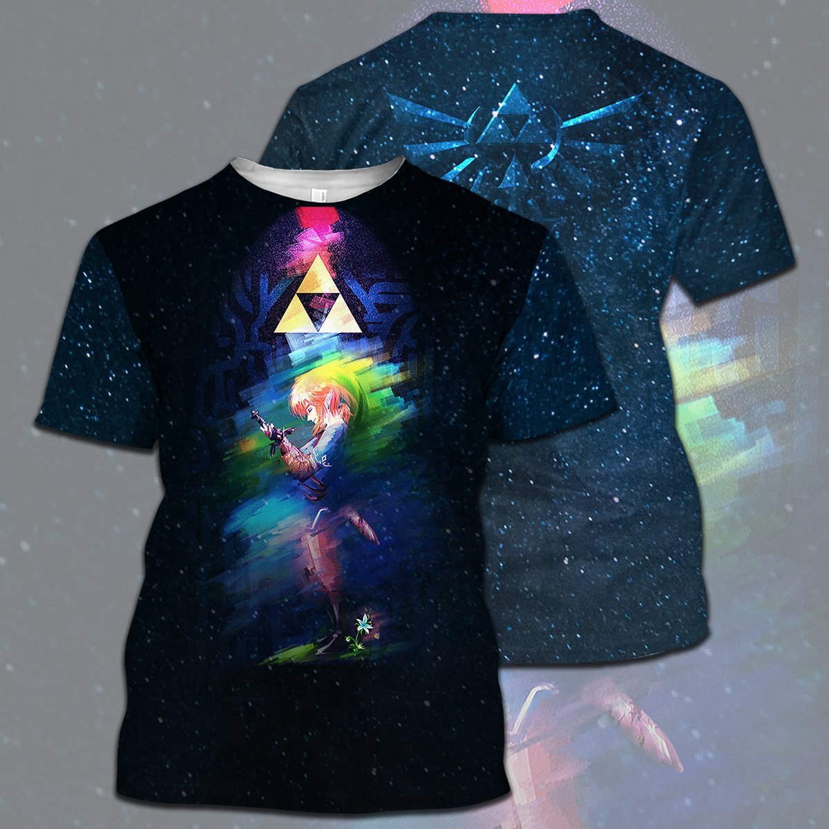 Unifinz Legend Of Zelda T-shirt Galaxy Link Swordmaster Triforce T-shirt Legend Of Zelda Hoodie 2022