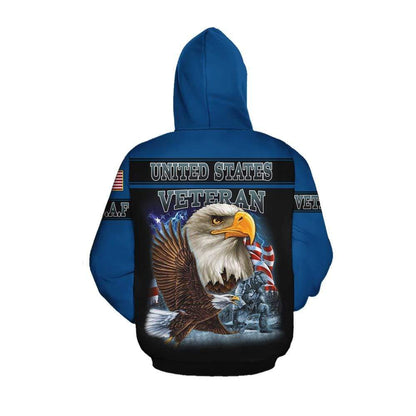 Unifinz U.S. Air Force Hoodie Army Eagle Blue 3D  Hoodie Air Force Hoodie Military Apparel 2023