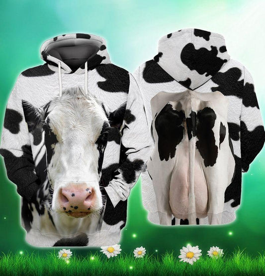 Farmer Shirt Cow Costume 3d Funny Hoodie Farmer Hoodie