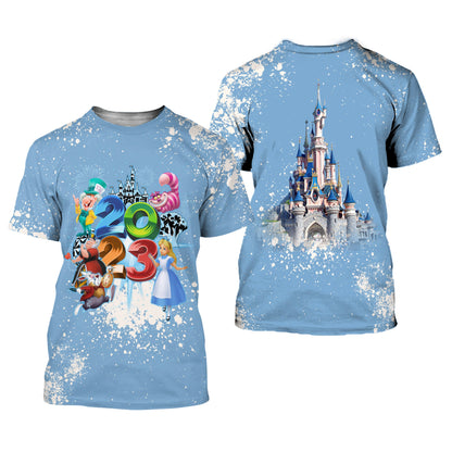 AIW T-shirt Alice 2023 DN Castle T-shirt Blue Unisex