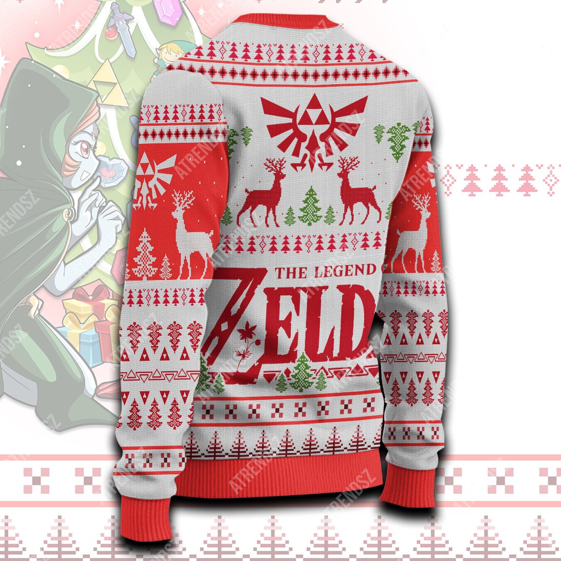 Unifinz Legend Of Zelda Sweater Zelda Twilight Princess Christmas Ugly Sweater Legend Of Zelda Ugly Sweater 2023