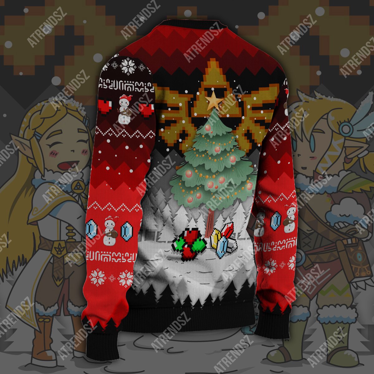 Unifinz Legend Of Zelda Sweater Snowman Link Zelda Ugly Sweater Legend Of Zelda Ugly Sweater 2023