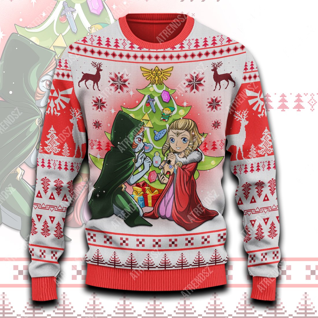 Unifinz Legend Of Zelda Sweater Zelda Twilight Princess Christmas Ugly Sweater Legend Of Zelda Ugly Sweater 2023