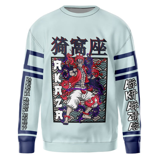 Demon Slayer Sweatshirt Akaza Upper Moon Three Sweatshirt Colorful Unisex Adults New Release