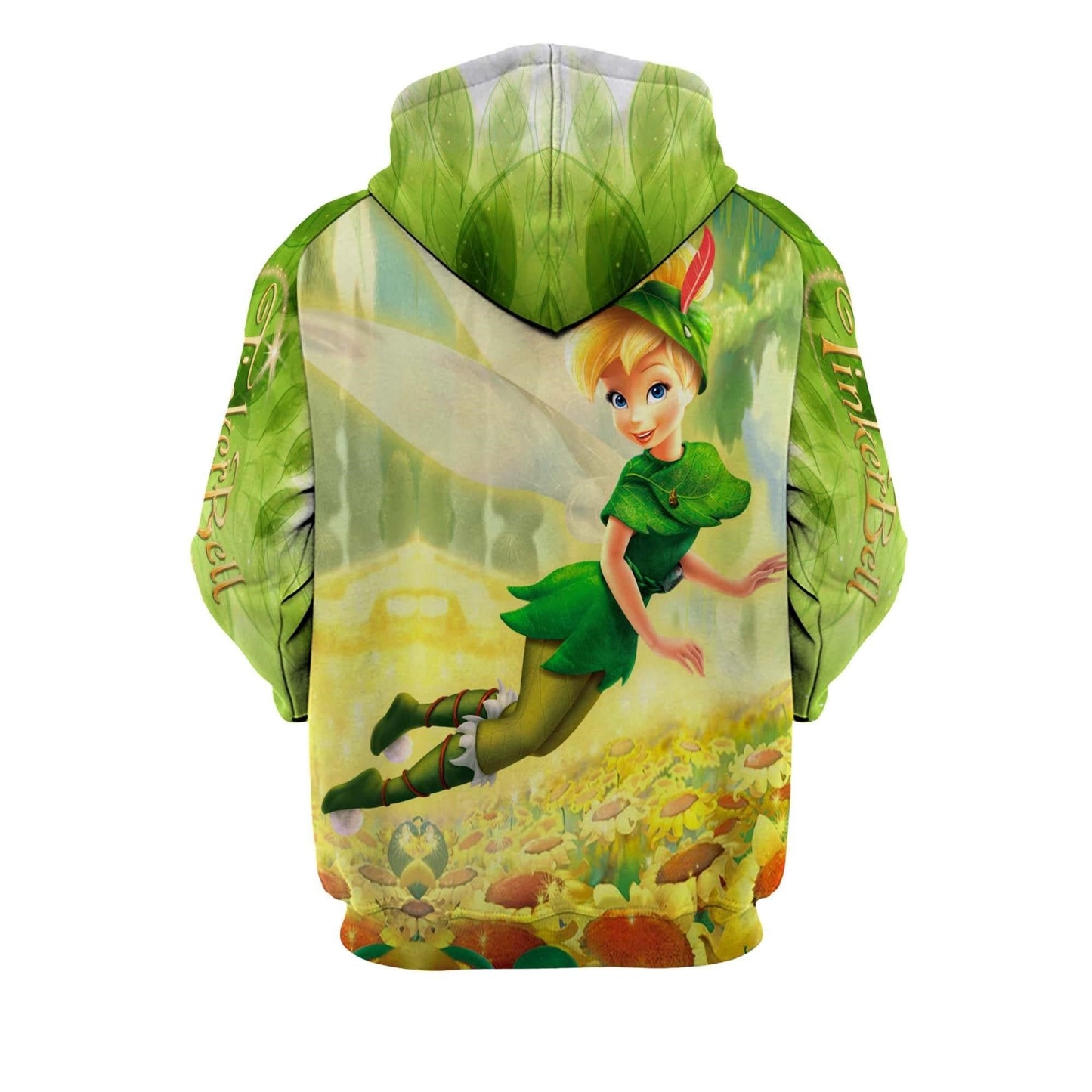 Tinker Bell Hoodie Tinker Bell And Fairy Friends Hoodie Green Unisex