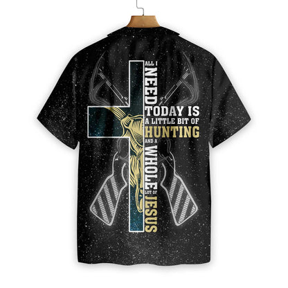 Unifinz Hunting Shirt Deer Hawaii Shirt Deer Skull All I Need Today Is Hunting Hawaiian Shirt Hunting Aloha Shirt 2023