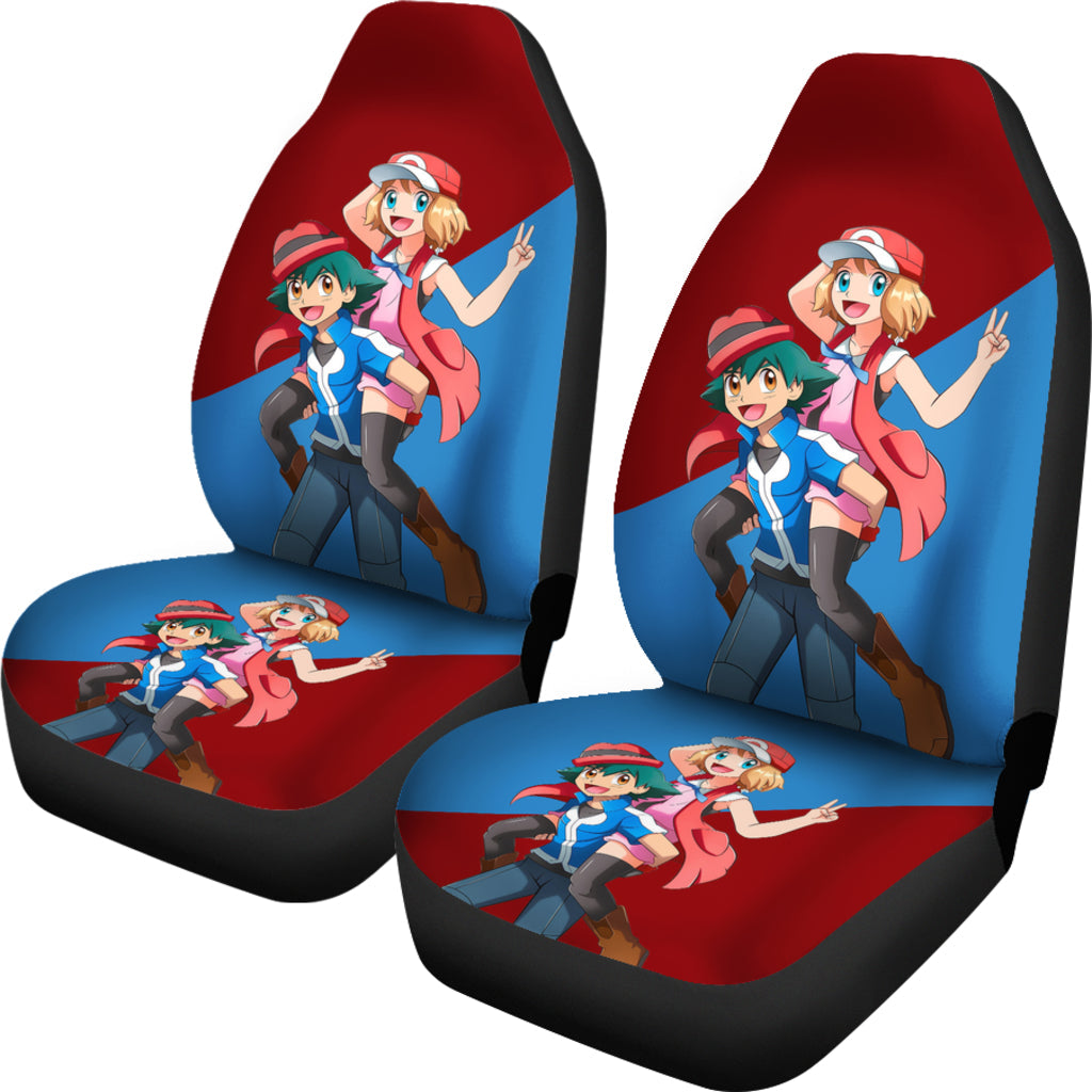 PKM Car Seat Covers PKM Trainer Characters Graphic Seat Covers Colorful