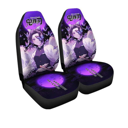 Demon Slayer Car Seat Covers Shinobu Kocho Butterfly Art Seat Covers