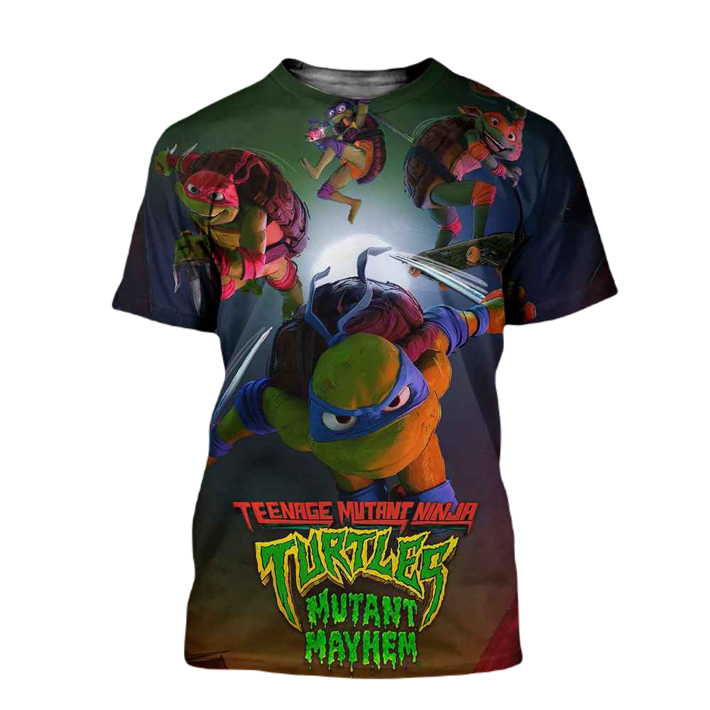 TMNT T-shirt Ninja Turtles Mutant Mayhem T-shirt Colorful Unisex