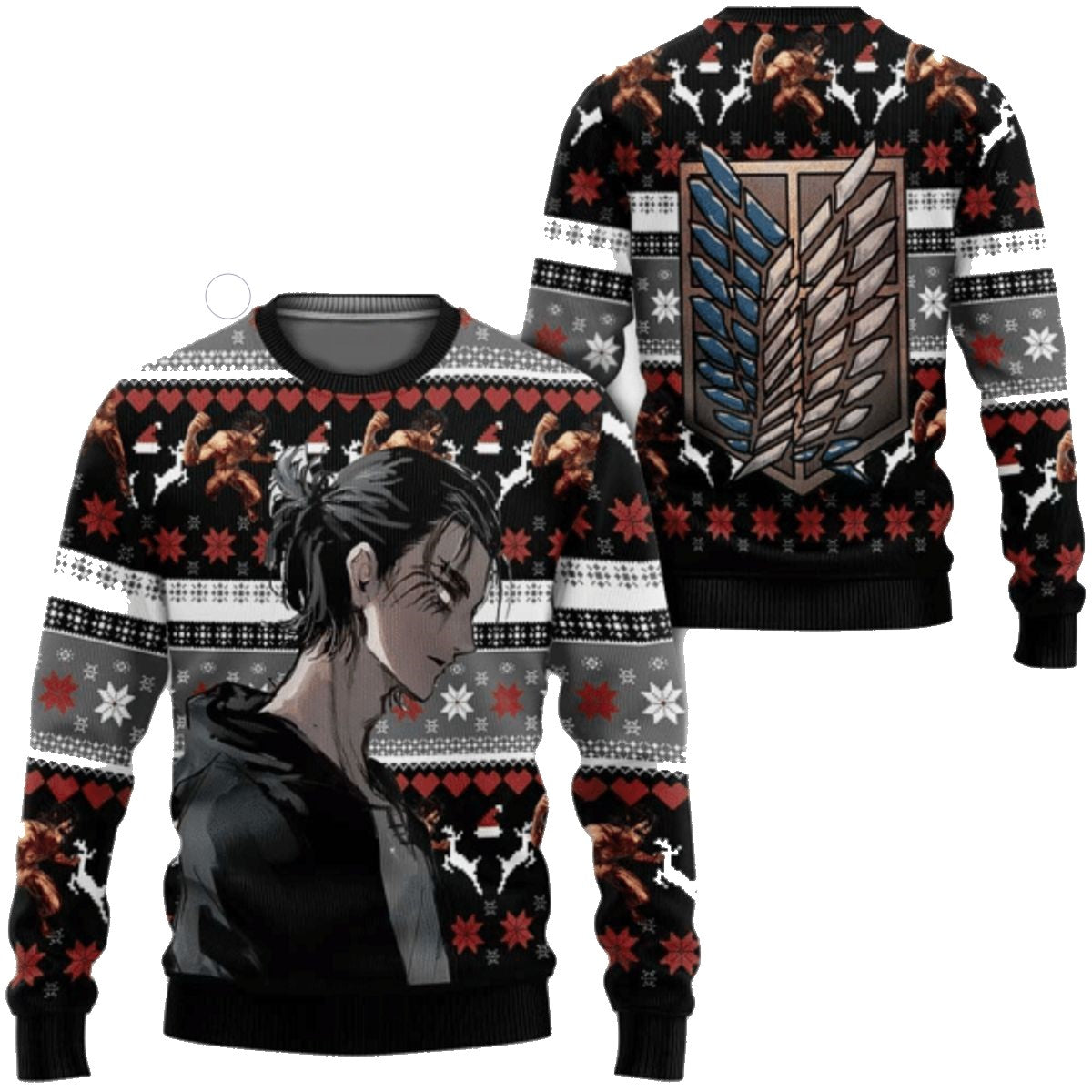 Attack On Titan Sweatshirt Eren Yeager Season 4 Graphic Sweatshirt Colorful Unisex Adults