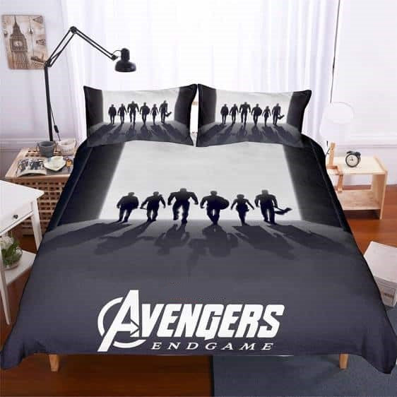 MV Bedding Set Avengers Endgame Original Six Duvet Covers Gray Unique Gift